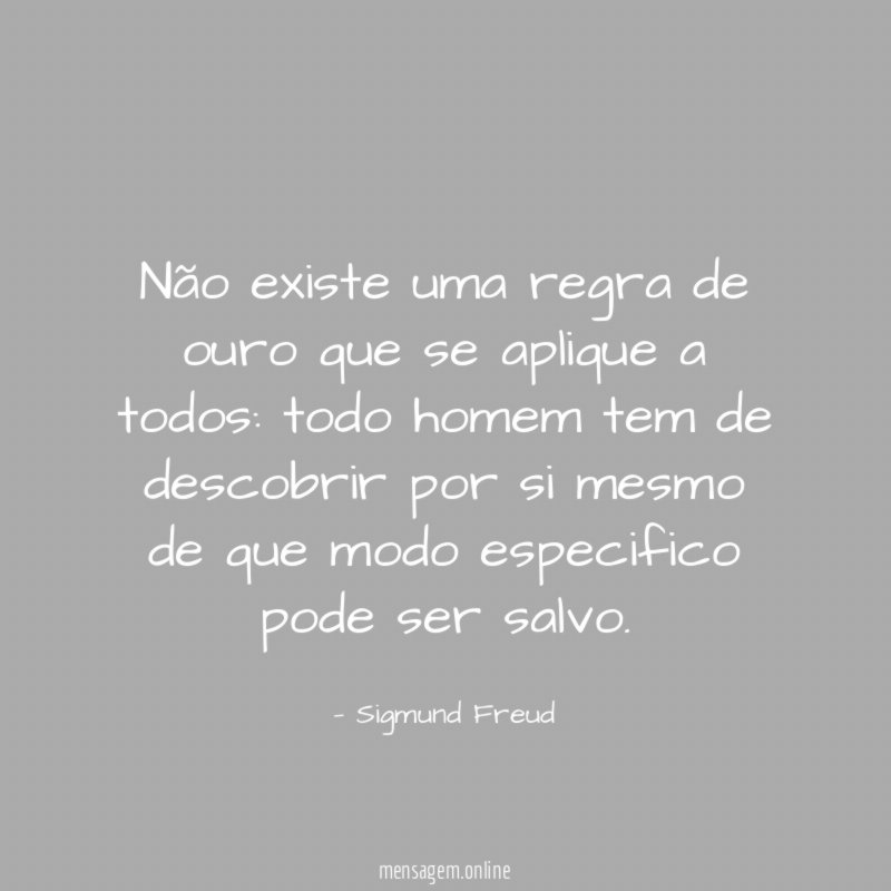 Não existe uma regra de ouro que se aplique a todos