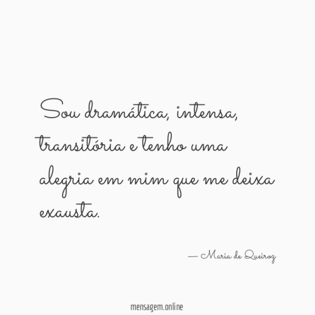Sou dramática