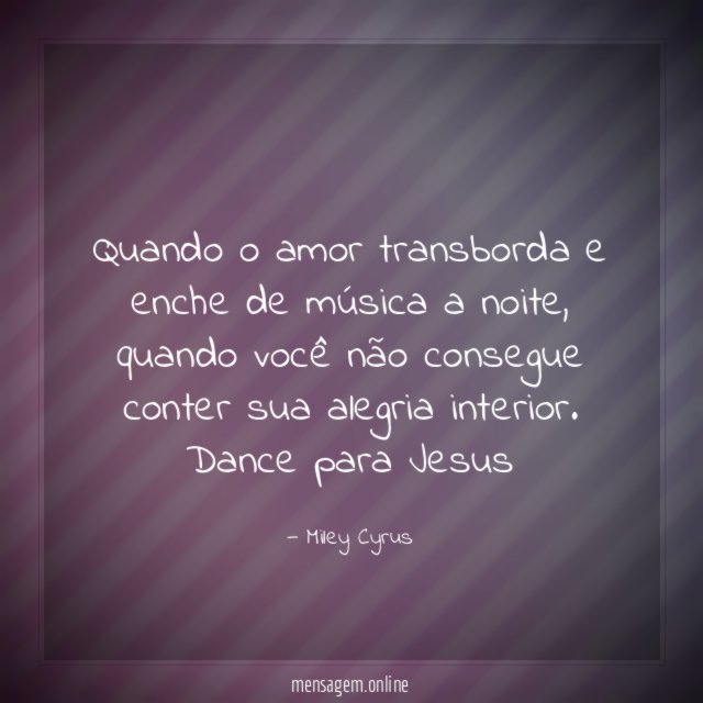 Quando o amor transborda e enche de música a noite
