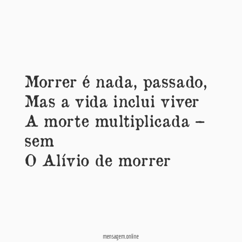 Morrer é nada