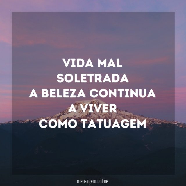 Vida mal soletrada a beleza continua a viver como tatuagem