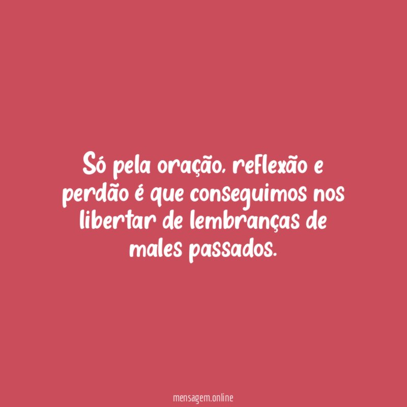Só pela oração