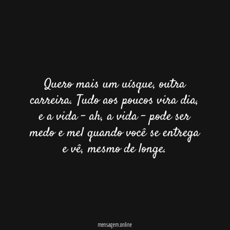 Quero mais um uísque