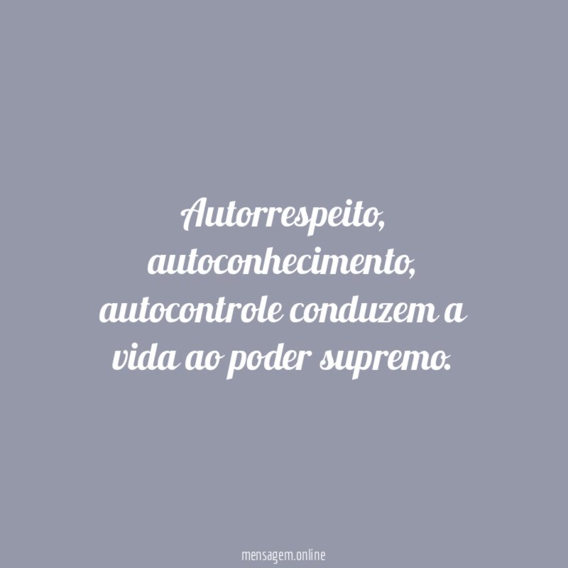 Autorrespeito