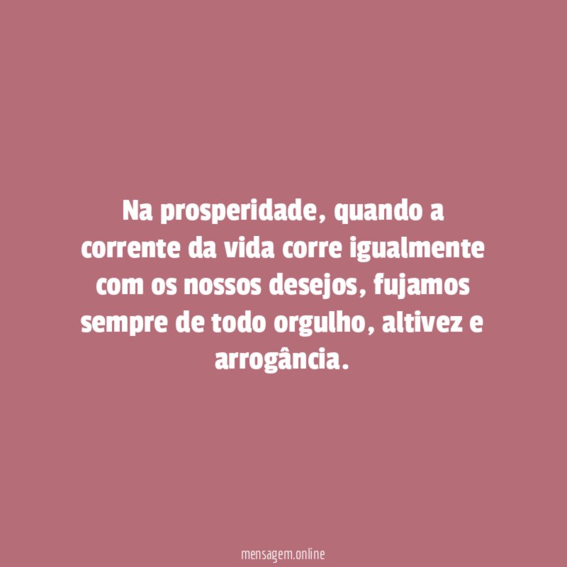 Na prosperidade