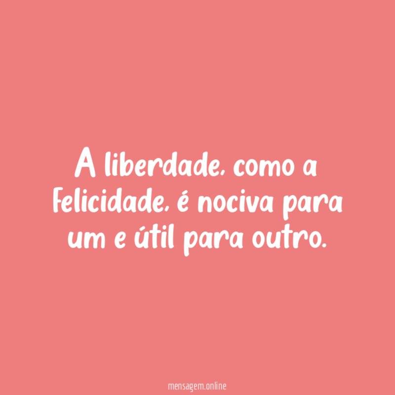 A liberdade