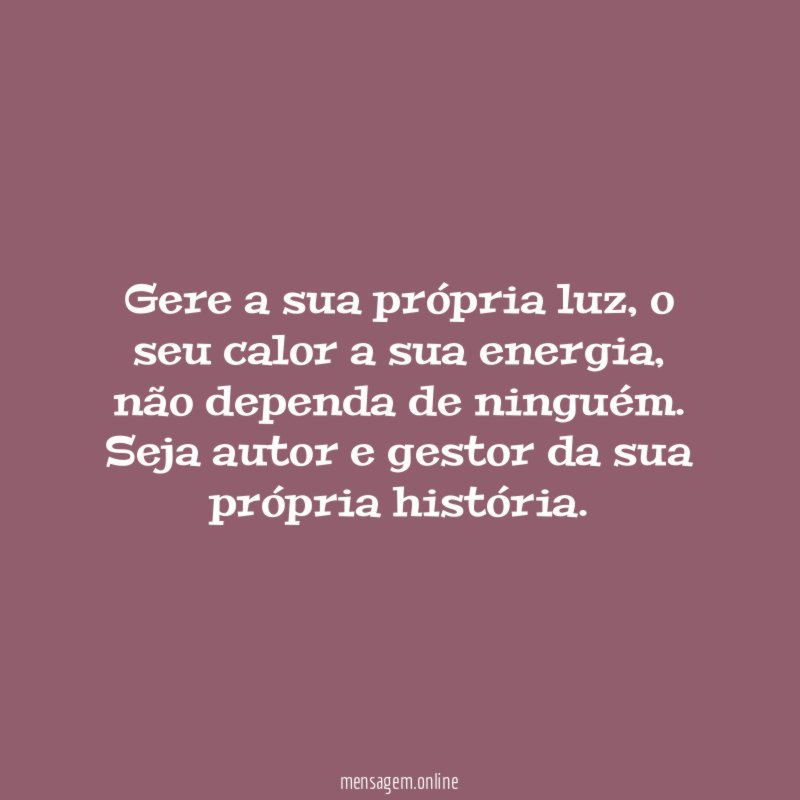 Gere a sua própria luz