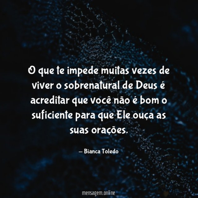 O que te impede muitas vezes de viver