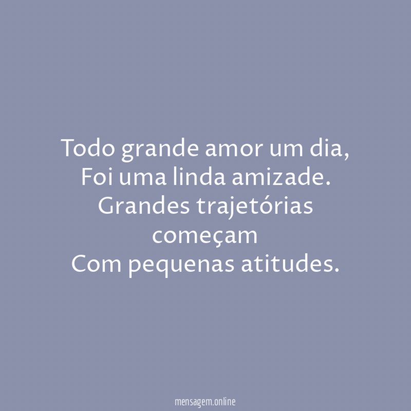 Todo grande amor um dia