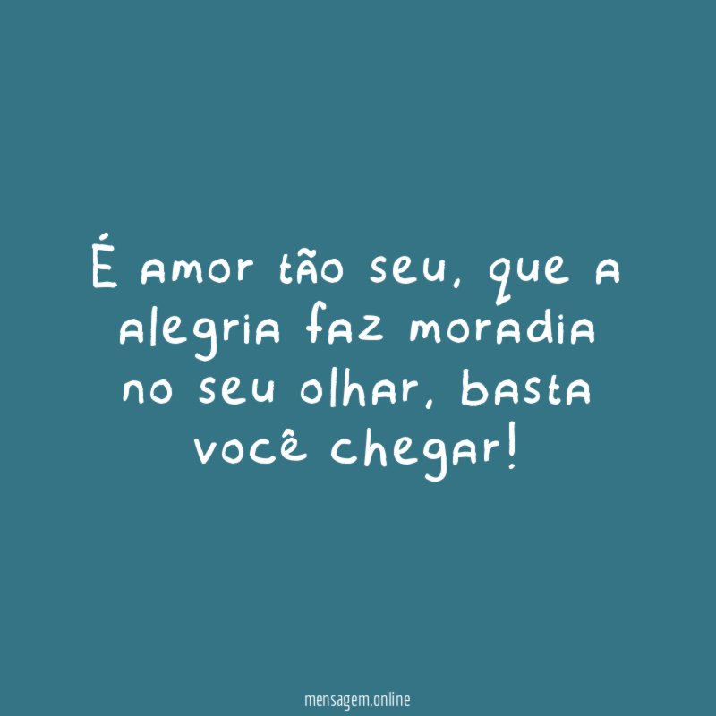 É amor tão seu
