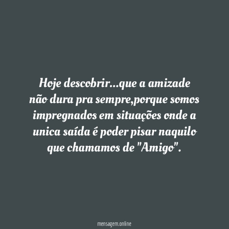 Hoje descobrir