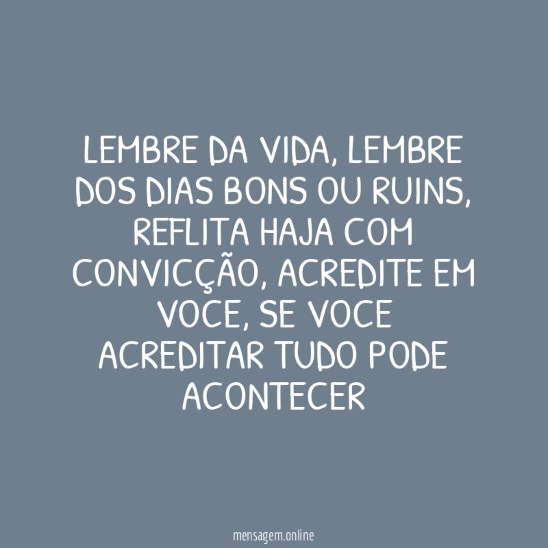 Lembre da vida