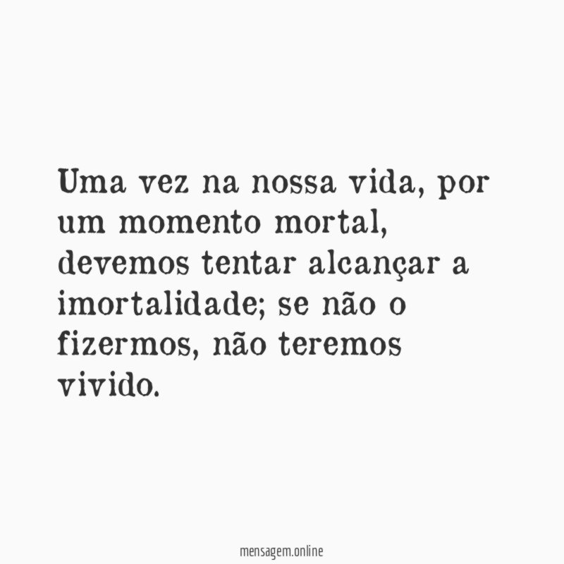 Uma vez na nossa vida