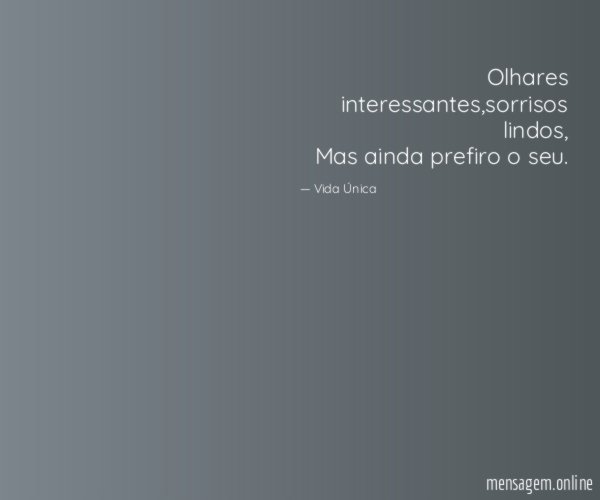 Olhares interessantes