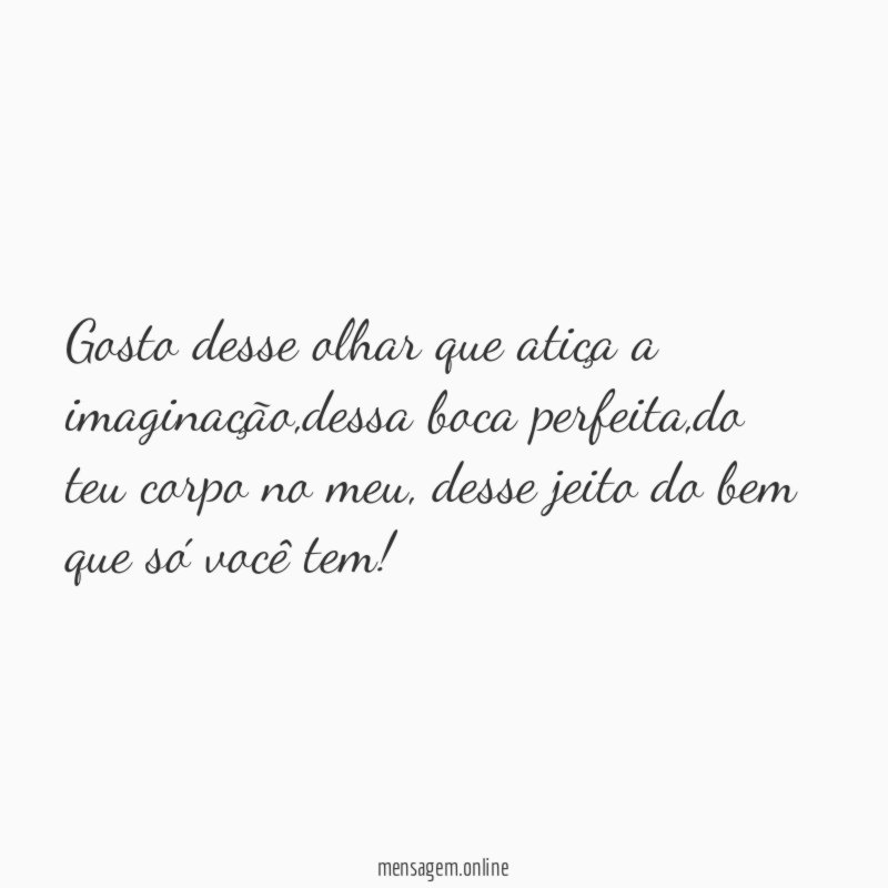 Gosto desse olhar que atiça a imaginação