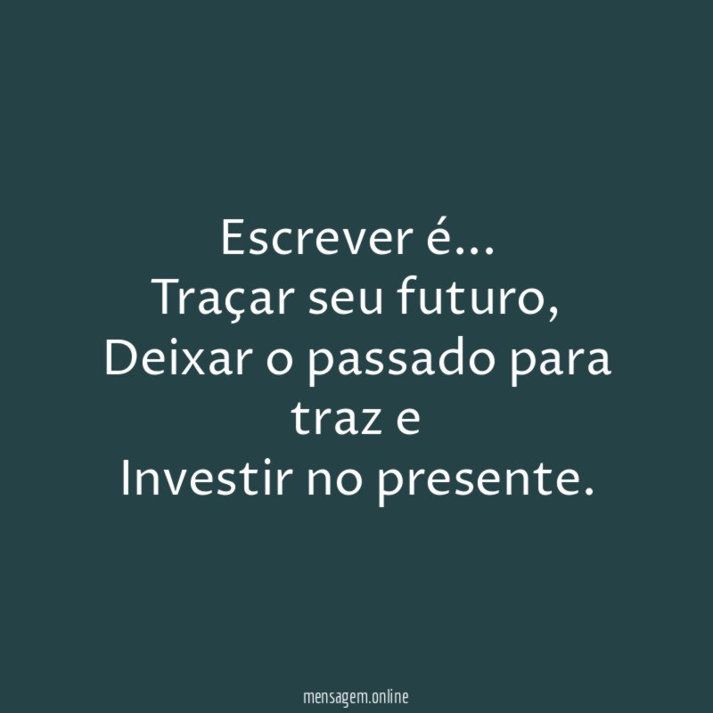 Escrever é