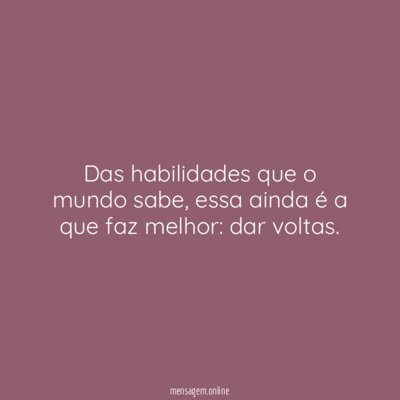 Das habilidades que o mundo sabe