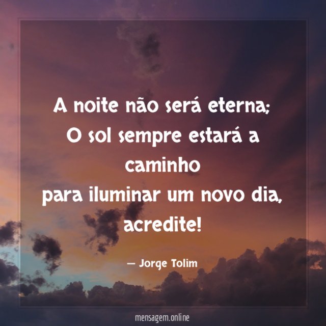 A noite não será eterna