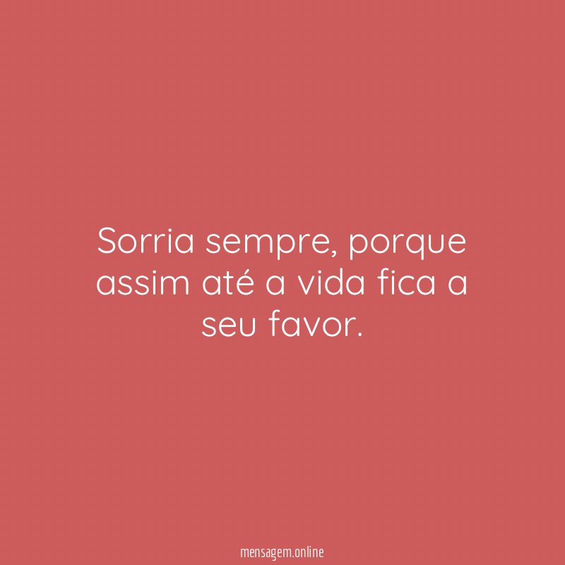 Sorria sempre