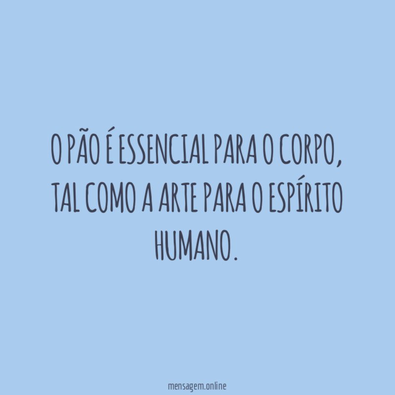 O pão é essencial para o corpo