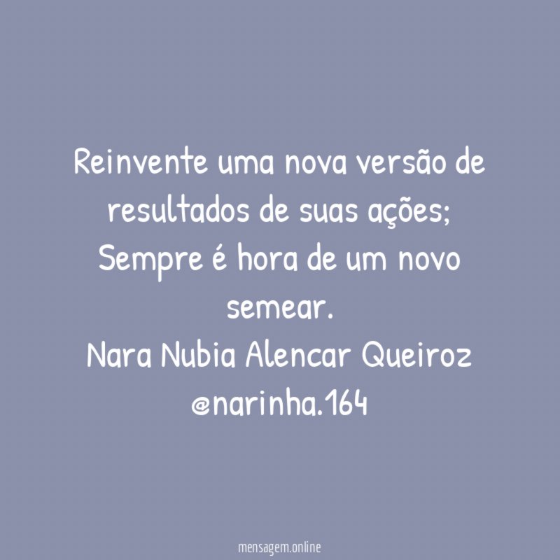 Reinvente uma nova versão de resultados de suas ações