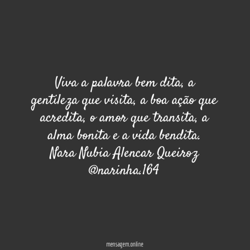 Viva a palavra bem dita