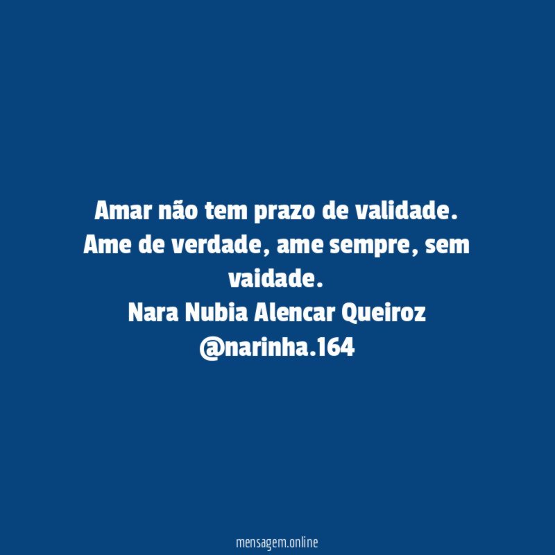 Amar não tem prazo de validade
