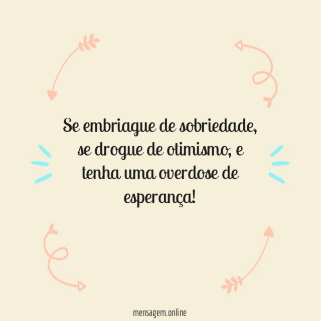 Se embriague de sobriedade