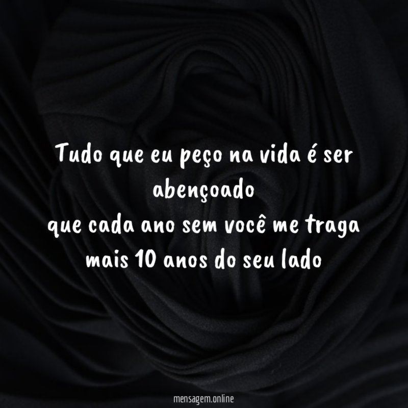 Tudo que eu peço na vida é ser