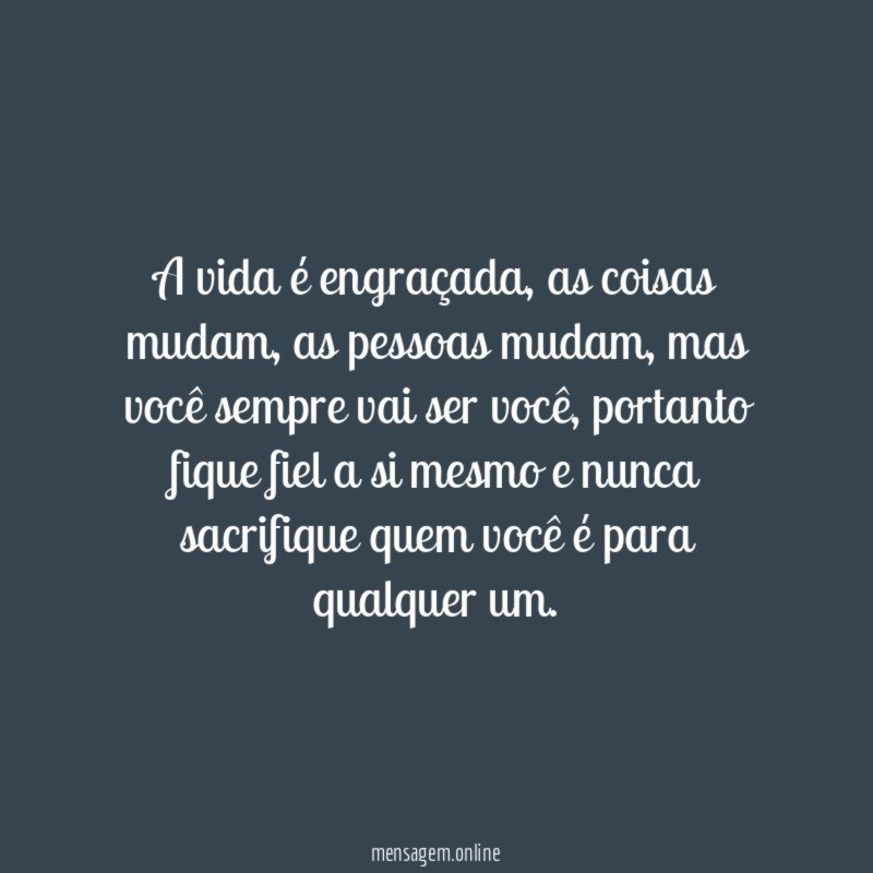 A vida é engraçada