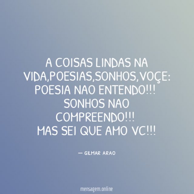 A COISAS LINDAS NA VIDA