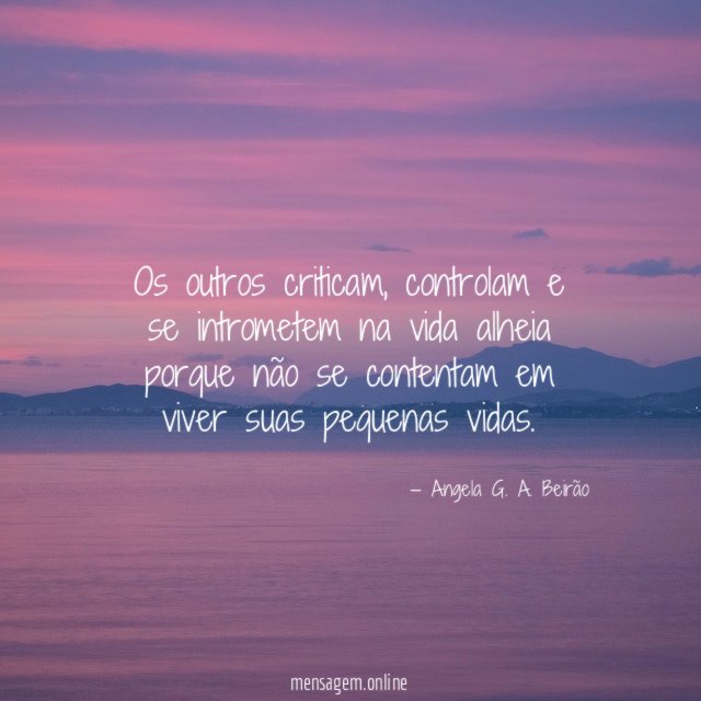 Os outros criticam