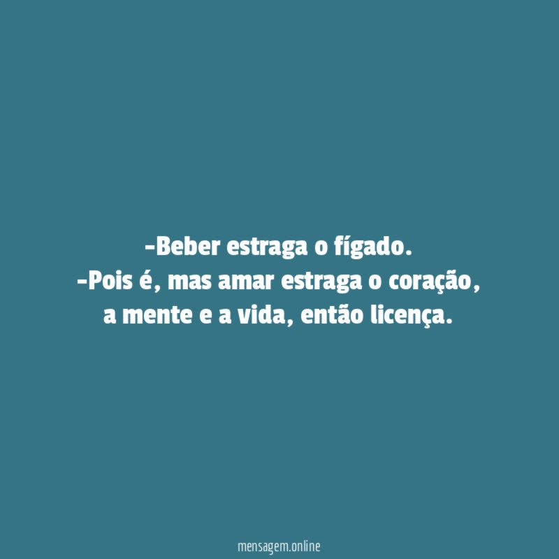 Beber estraga o fígado