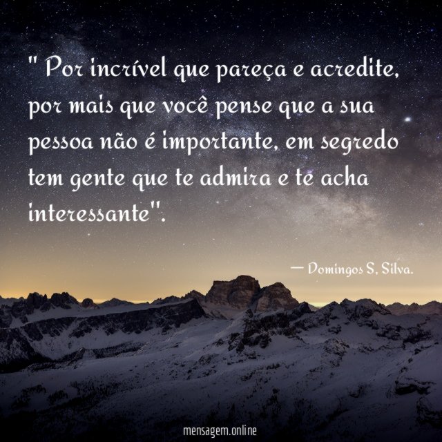' Por incrível que pareça e acredite