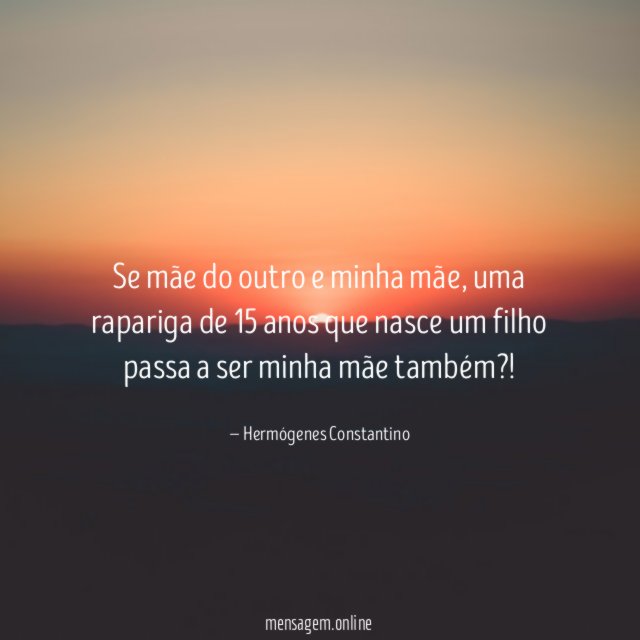 Se mãe do outro e minha mãe