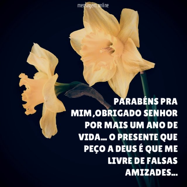 PARABÉNS PRA MIM
