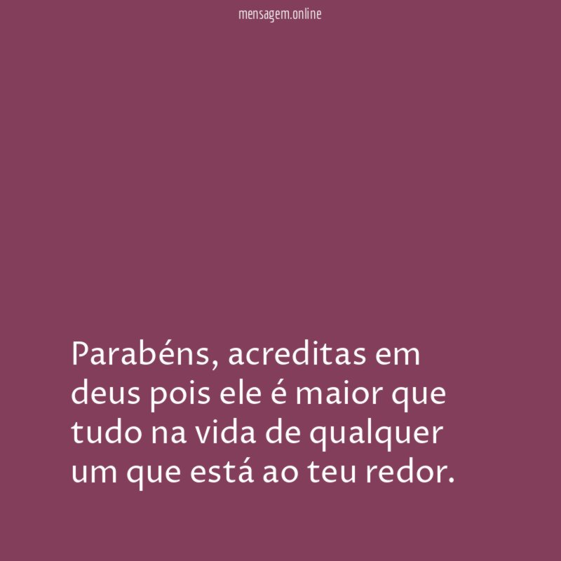 Parabéns