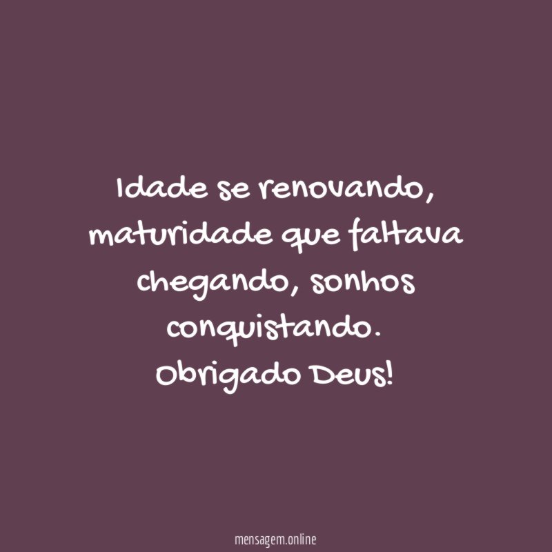 Idade se renovando
