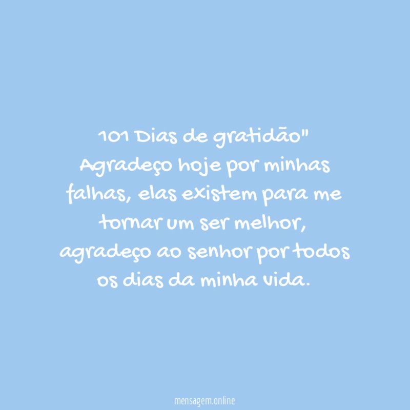 "101 Dias de gratidão"