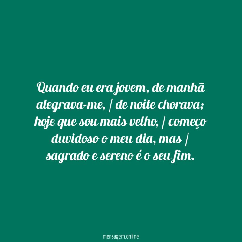 Quando eu era jovem