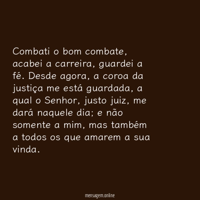 Combati o bom combate