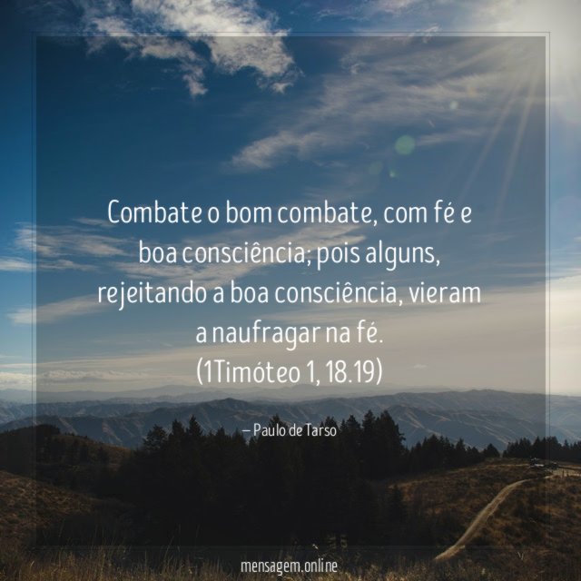 Combate o bom combate