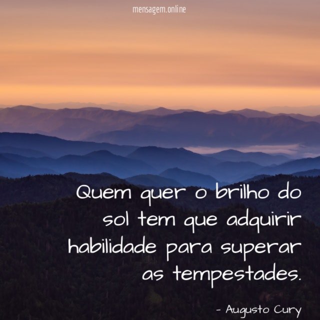 Quem quer o brilho do sol tem que