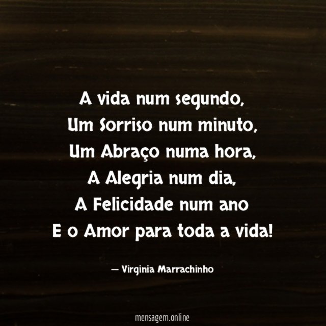 A vida num segundo