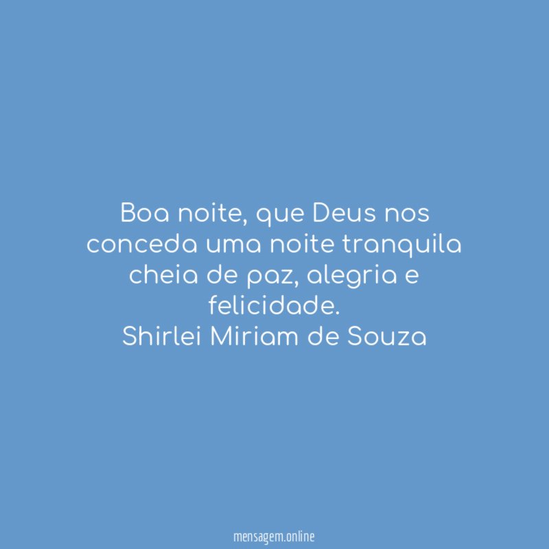 Boa noite