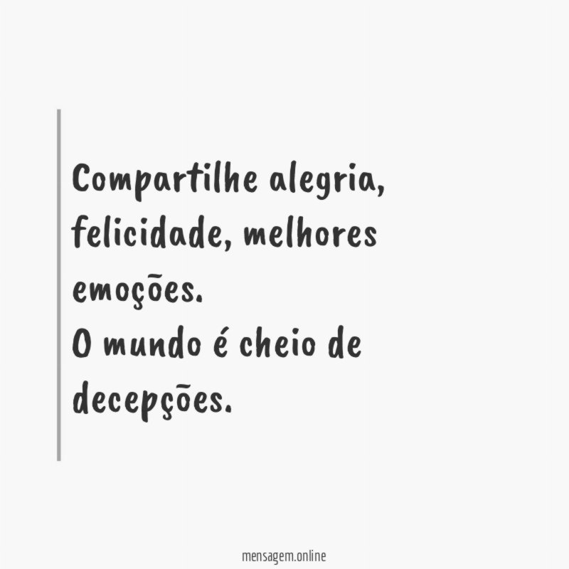 Compartilhe alegria
