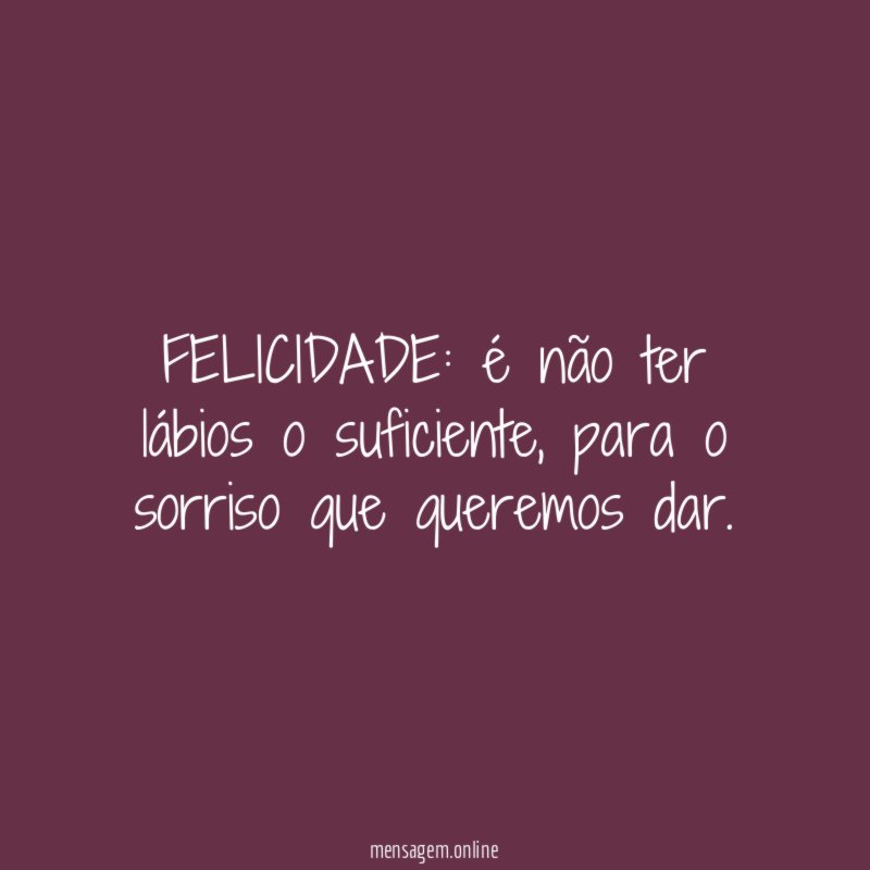 FELICIDADE