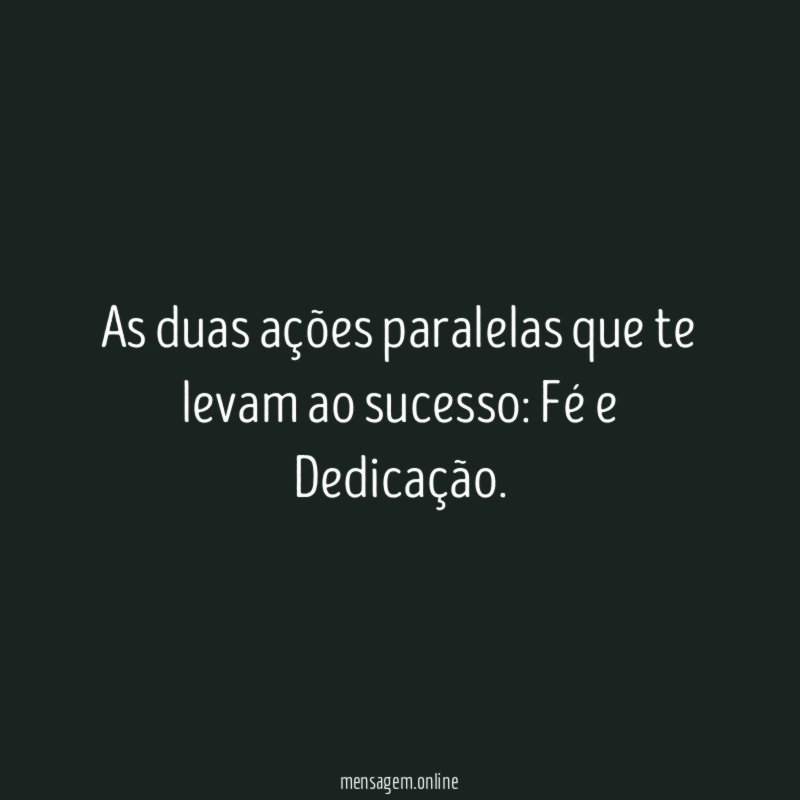 As duas ações paralelas que te levam ao sucesso