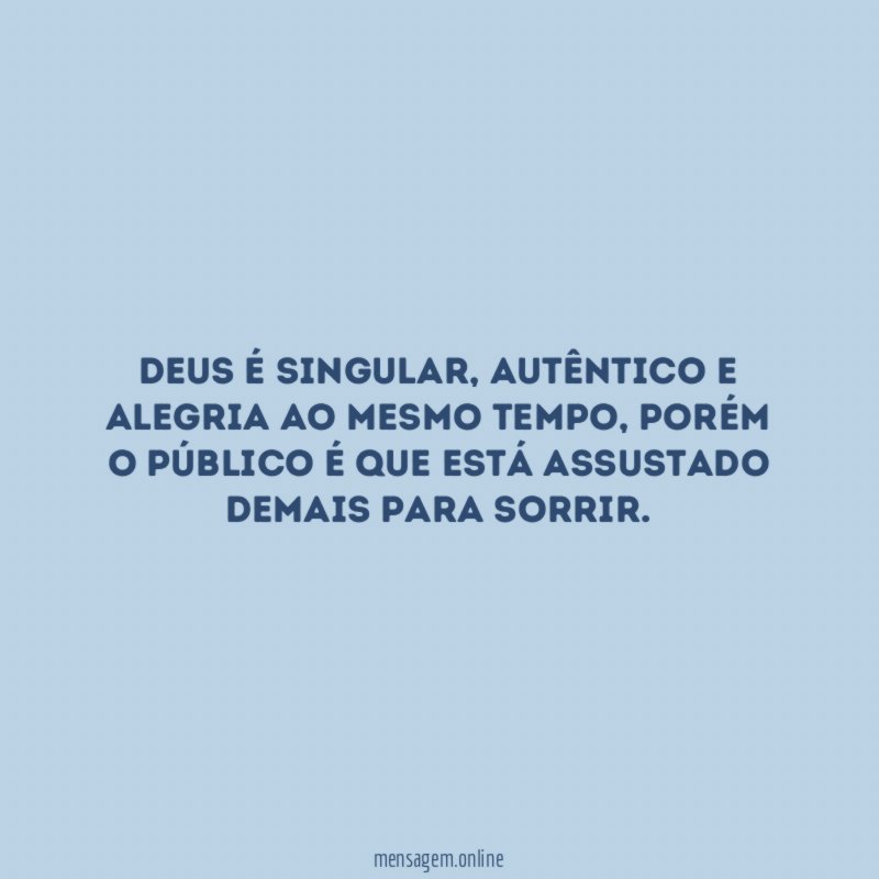 Deus é singular