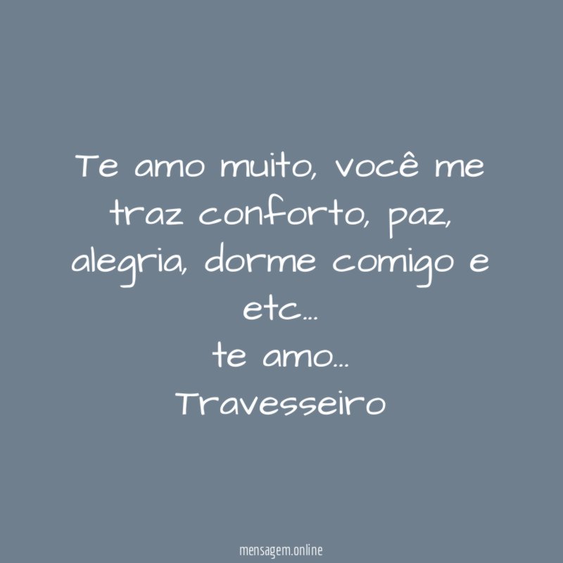 Te amo muito